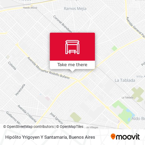 Hipólito Yrigoyen Y Santamaría map