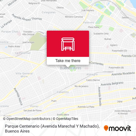 Parque Centenario (Avenida Marechal Y Machado) map