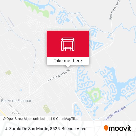 J. Zorrila De San Martín, 8525 map