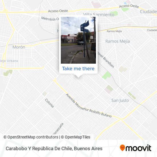 Carabobo Y República De Chile map