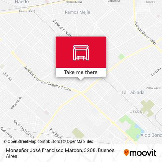 Mapa de Monseñor José Francisco Marcón, 3208