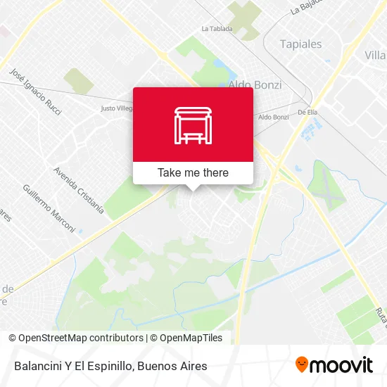 Balancini Y El Espinillo map