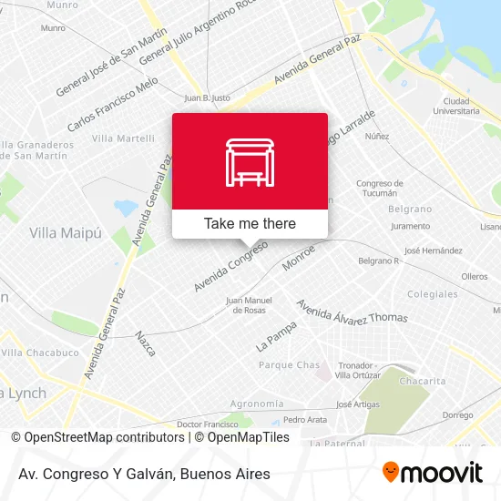 Mapa de Av. Congreso Y Galván