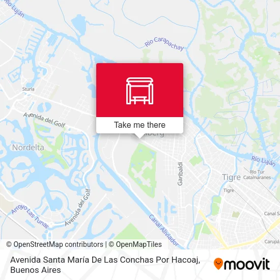 Avenida Santa María De Las Conchas Por Hacoaj map