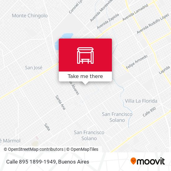 Mapa de Calle 895 1899-1949