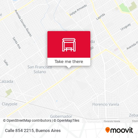 Calle 854 2215 map