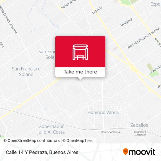 Calle 14 Y Pedraza map