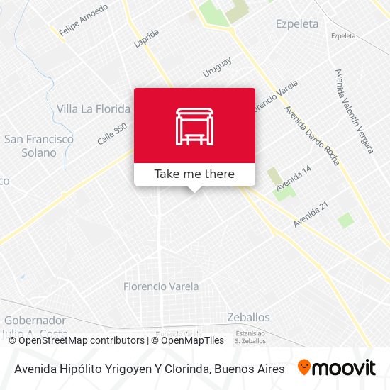 Mapa de Avenida Hipólito Yrigoyen Y Clorinda