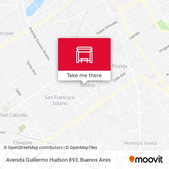 Avenida Guillermo Hudson 893 map