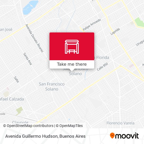 Avenida Guillermo Hudson map