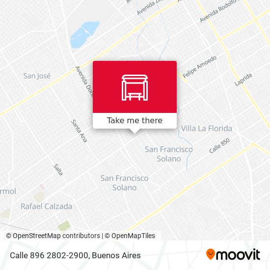 Calle 896 2802-2900 map