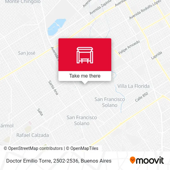 Doctor Emilio Torre, 2502-2536 map