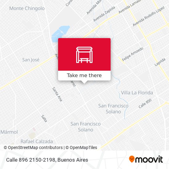 Calle 896 2150-2198 map