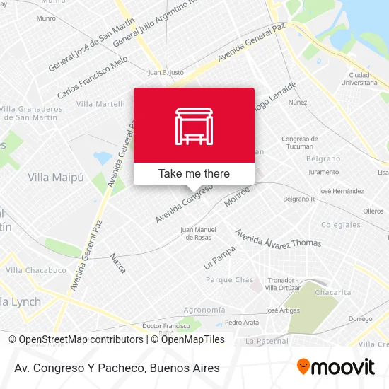 Mapa de Av. Congreso Y Pacheco