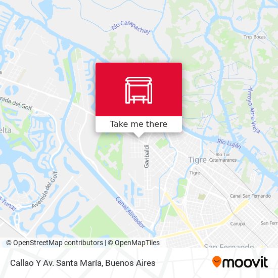 Callao  Y Av. Santa María map