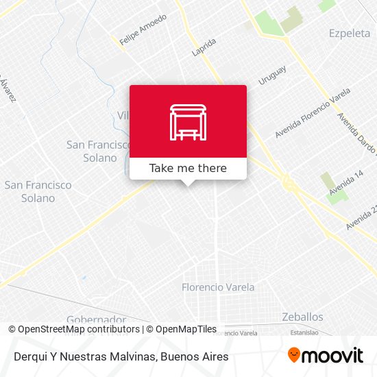 Derqui Y Nuestras Malvinas map