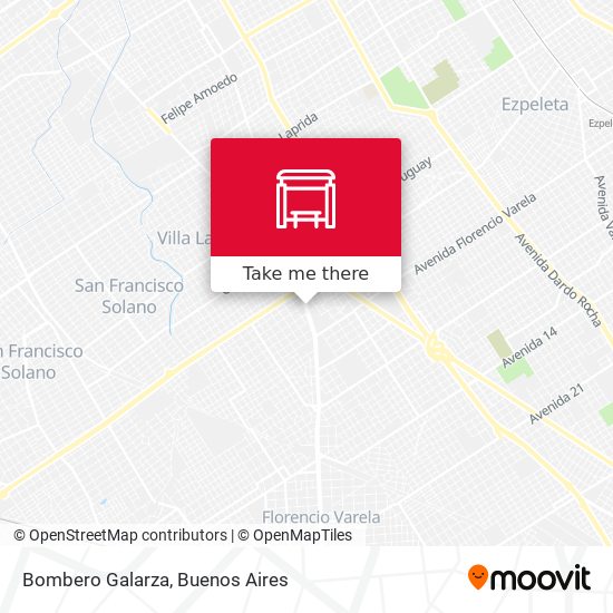 Bombero Galarza map