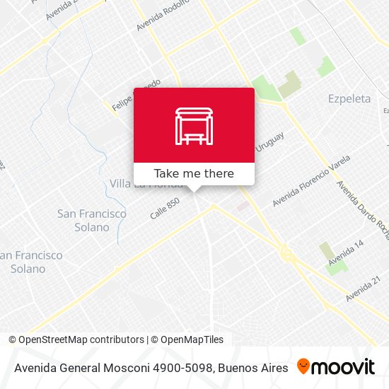 Mapa de Avenida General Mosconi 4900-5098