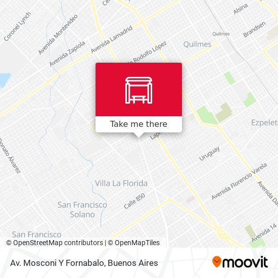 Av. Mosconi Y Fornabalo map
