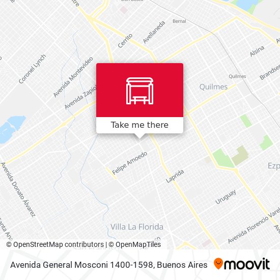 Mapa de Avenida General Mosconi 1400-1598