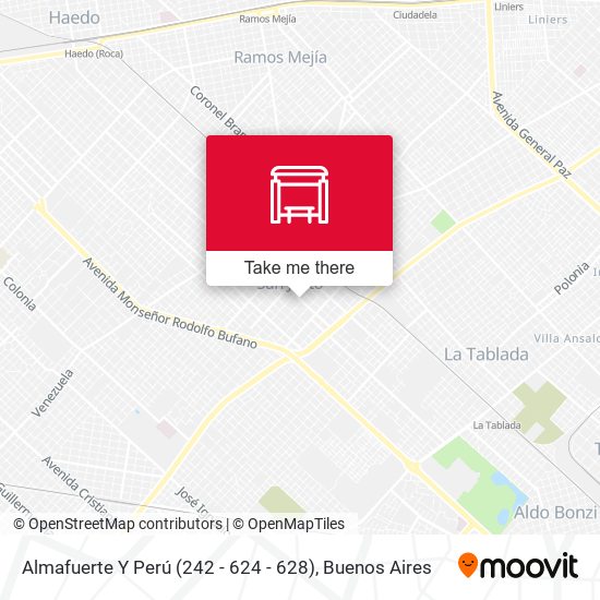 Mapa de Almafuerte Y Perú (242 - 624 - 628)