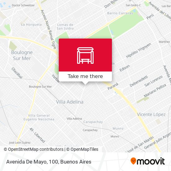 Mapa de Avenida De Mayo, 100