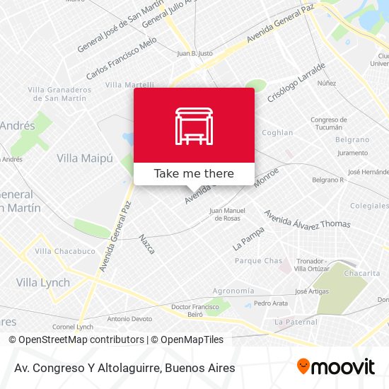 Mapa de Av. Congreso Y Altolaguirre