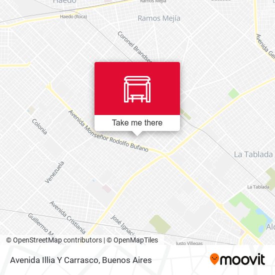 Avenida Illia Y Carrasco map
