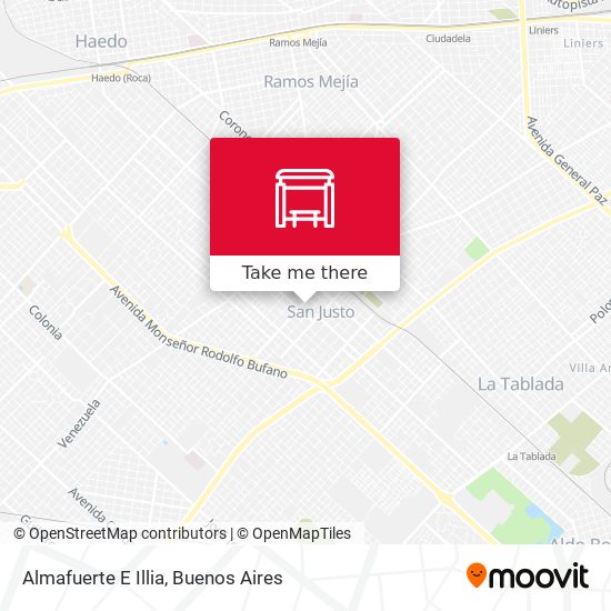 Almafuerte E Illia map
