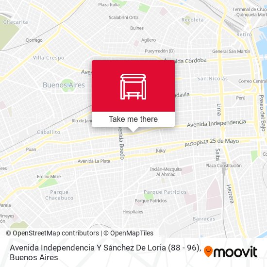 Mapa de Avenida Independencia Y Sánchez De Loria (88 - 96)