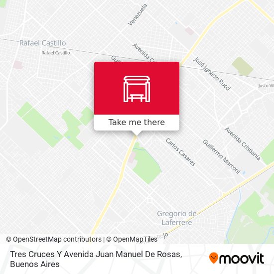 Tres Cruces Y Avenida Juan Manuel De Rosas map
