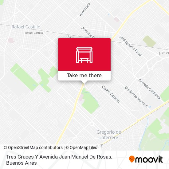 Tres Cruces Y Avenida Juan Manuel De Rosas map