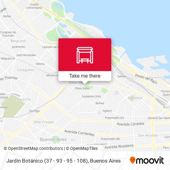 Jardín Botánico (37 - 93 - 95 - 108) map