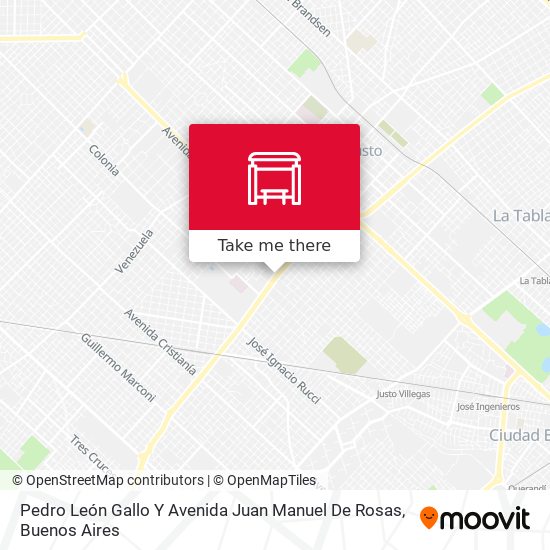Pedro León Gallo Y Avenida Juan Manuel De Rosas map
