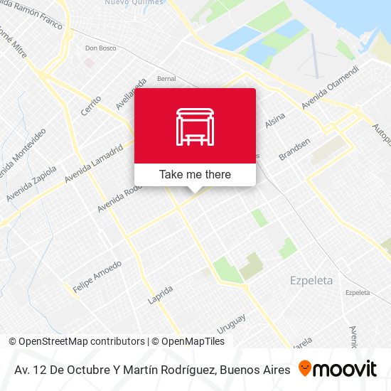 Av. 12 De Octubre Y Martín Rodríguez map