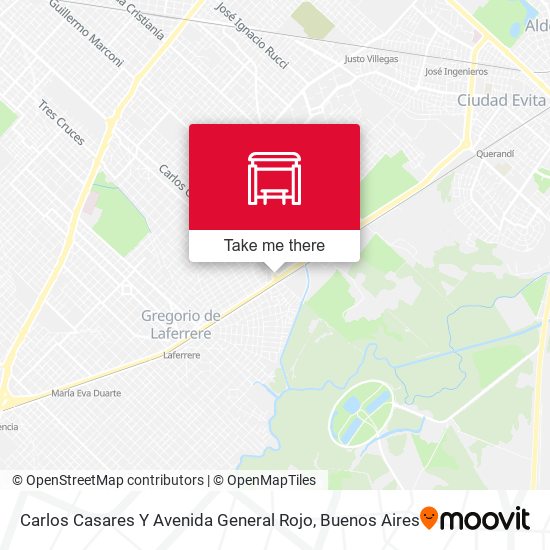 Carlos Casares Y Avenida General Rojo map