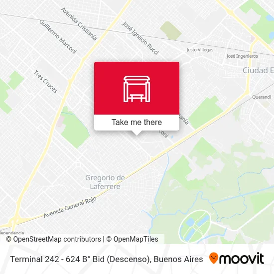 Terminal 242 - 624 B° Bid (Descenso) map