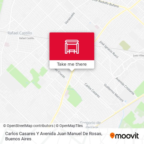 Carlos Casares Y Avenida Juan Manuel De Rosas map