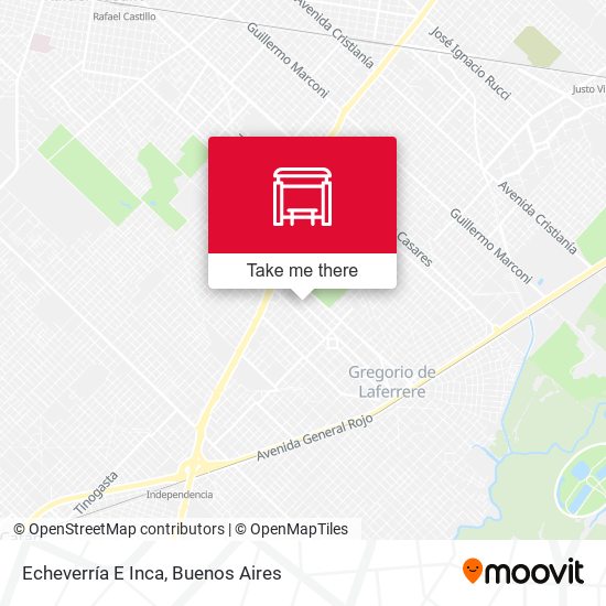 Mapa de Echeverría E Inca