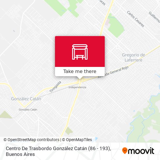 Mapa de Centro De Trasbordo González Catán (86 - 193)