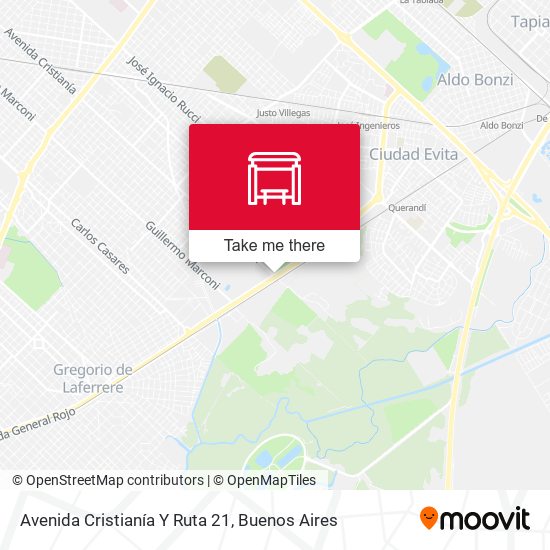 Avenida Cristianía Y Ruta 21 map