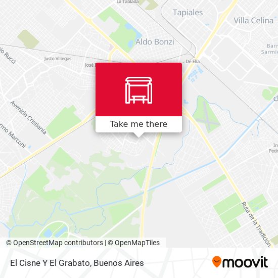 El Cisne Y El Grabato map