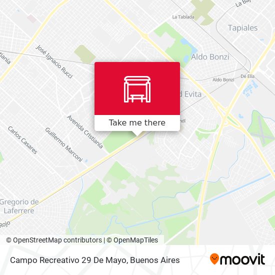 Mapa de Campo Recreativo 29 De Mayo
