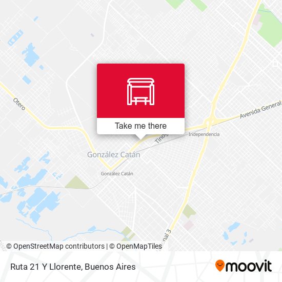 Ruta 21 Y Llorente map