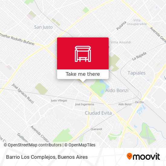 Barrio Los Complejos map