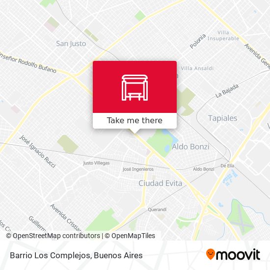 Barrio Los Complejos map