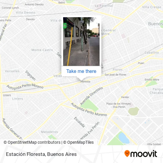 Mapa de Estación Floresta