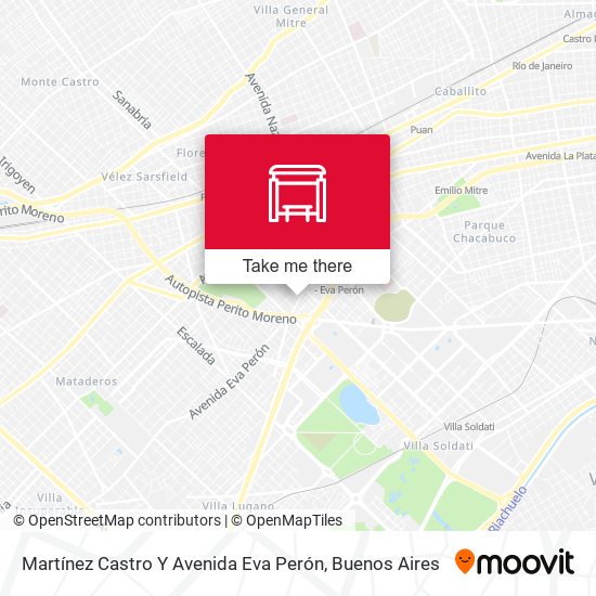 Martínez Castro Y Avenida Eva Perón map