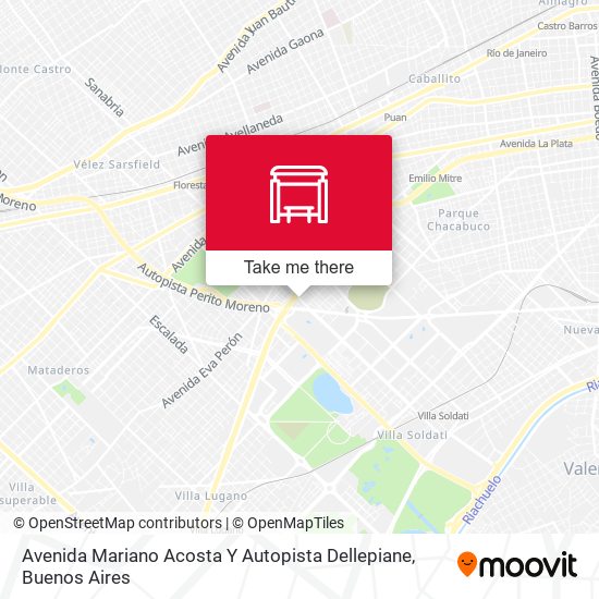 Avenida Mariano Acosta Y Autopista Dellepiane map