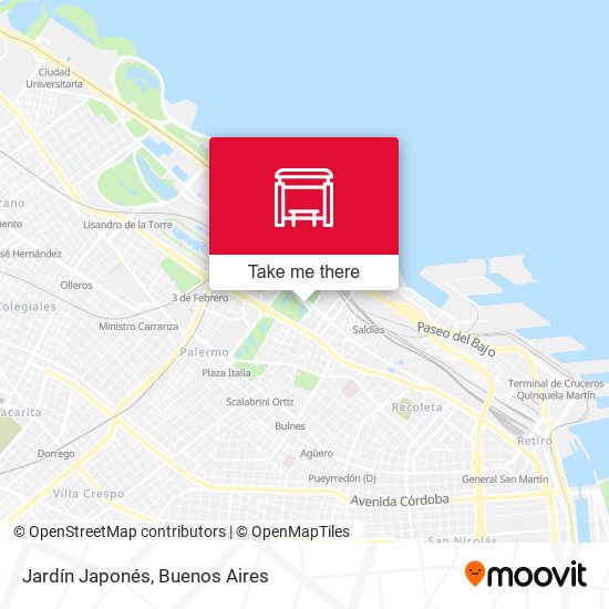 Jardín Japonés map